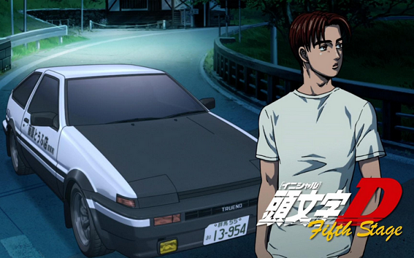 头文字D动画片主角藤原拓海与传奇AE86