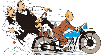 丁丁历险记系列经典海报与漫画封面