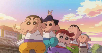 蜡笔小新动画片经典形象，野原新之助的搞怪瞬间