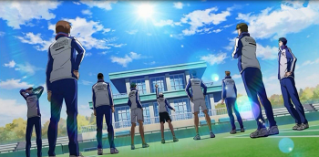 网球王子全集海报，越前龙马与青学正选队员大合照