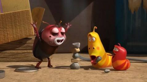 爆笑虫子Larva主角Yellow和Red的经典合影