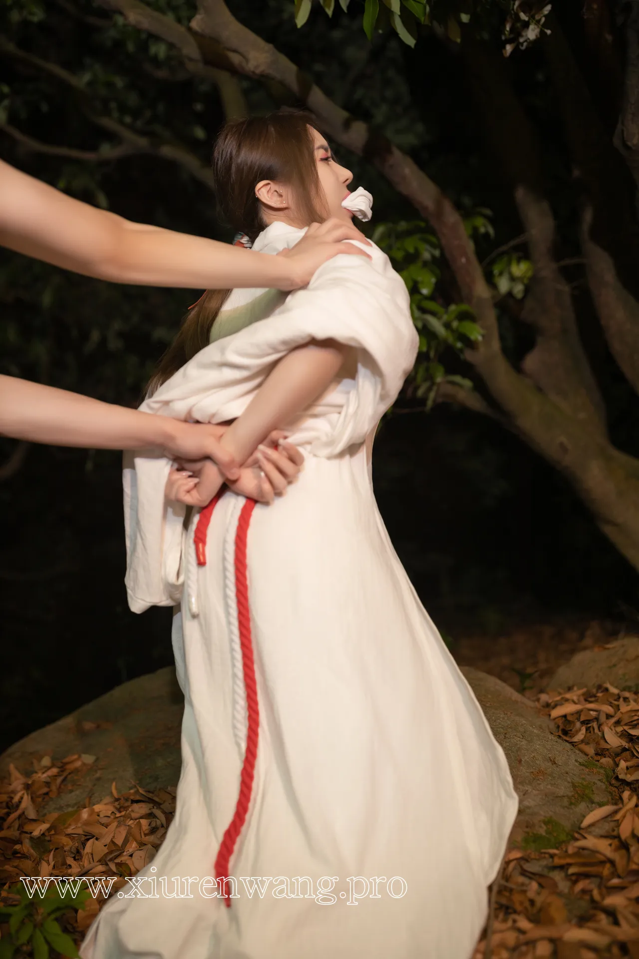 [精品]最新更新！秀人名模鱼子酱Fish《小树林的故事》cos套图上线，作品合集在线观看指南