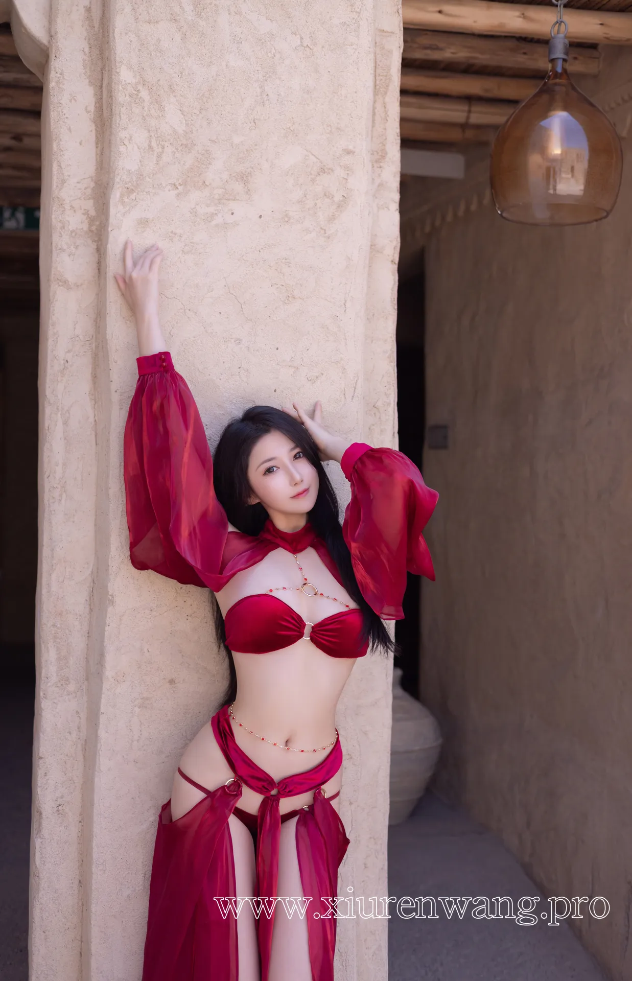 [精品]最新更新！秀人名模鱼子酱Fish《惊红之舞》cos套图作品合集上线，在线观看解锁惊艳瞬间