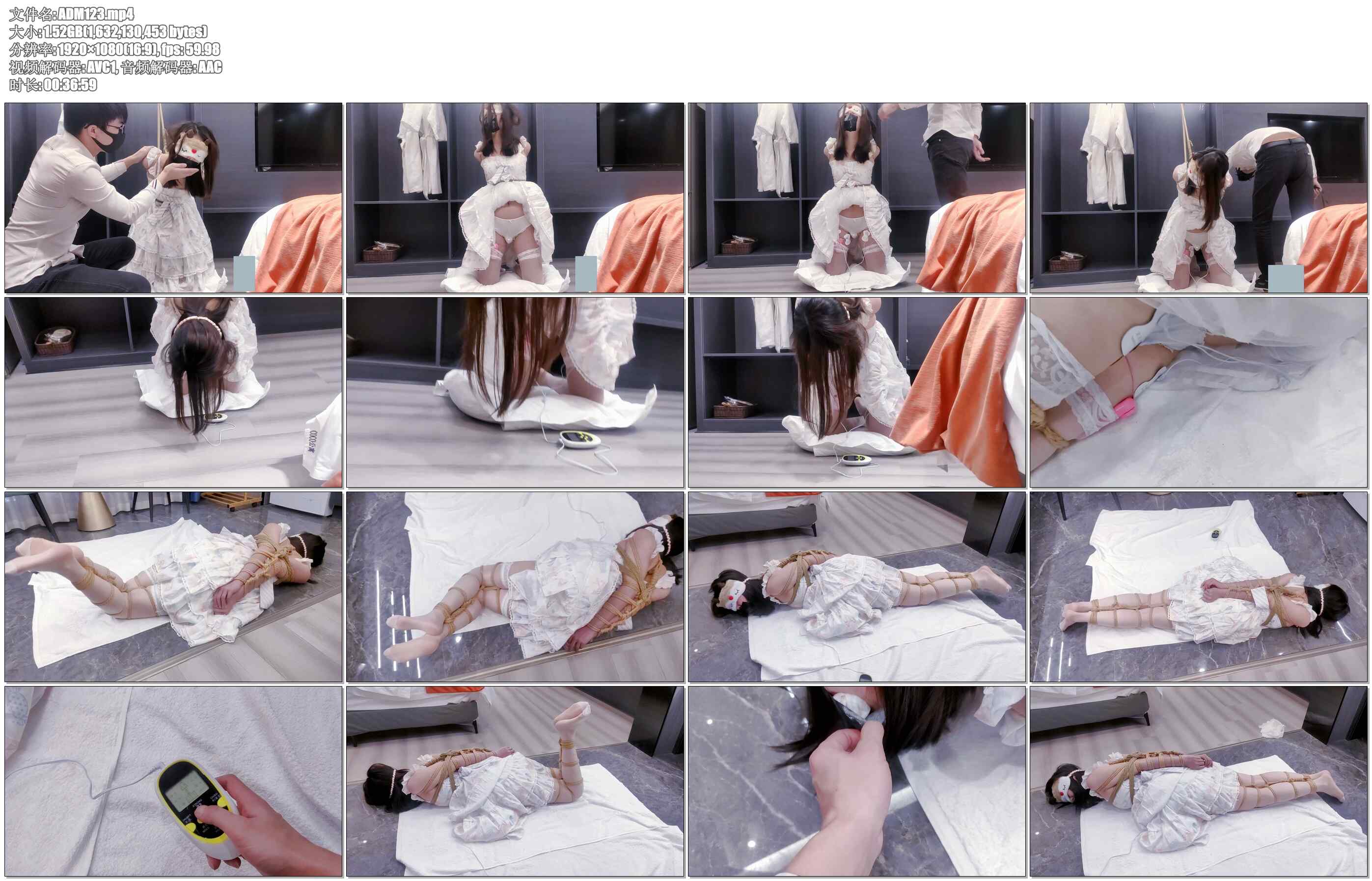 【嗷大喵】全身紧缚挣扎 