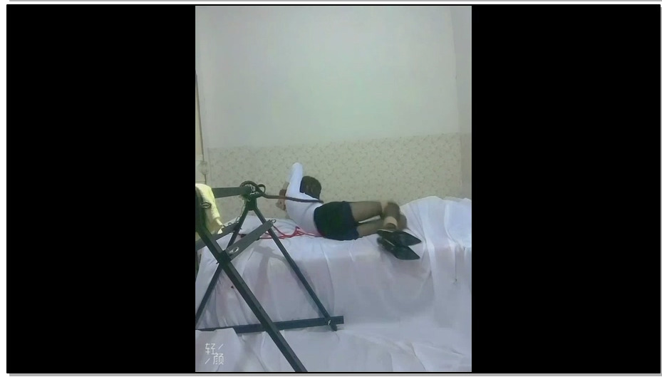 【安妮原创】自娱自乐（三角铁架的自缚）2