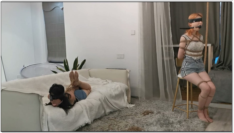 【奥特曼】婉婉和小叶，紧缚实验试镜2（短时间放置）