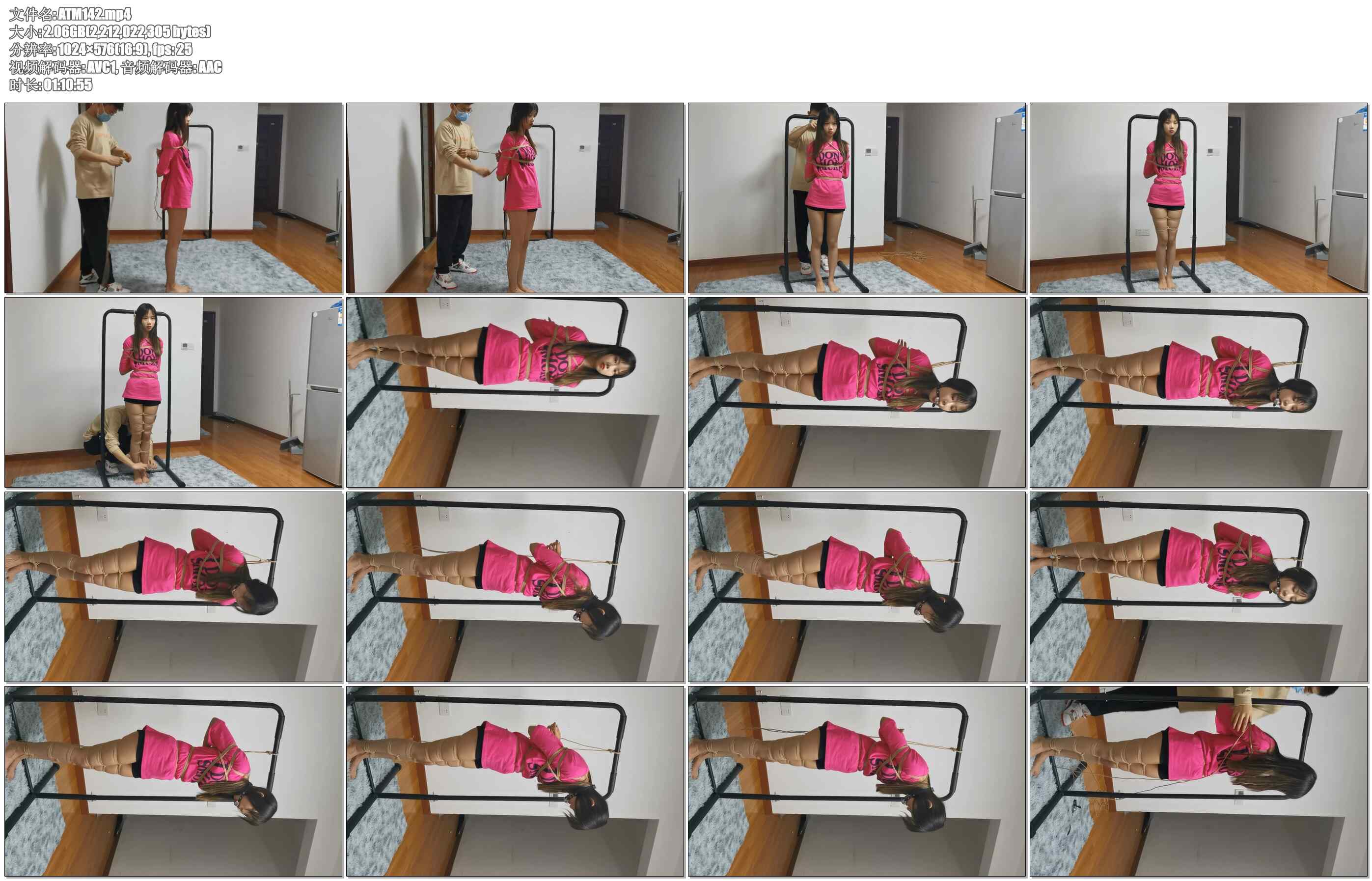 【奥特曼】刚上大一的新妹子珂如.一小时捆绑放置.努力的挣扎逃脱