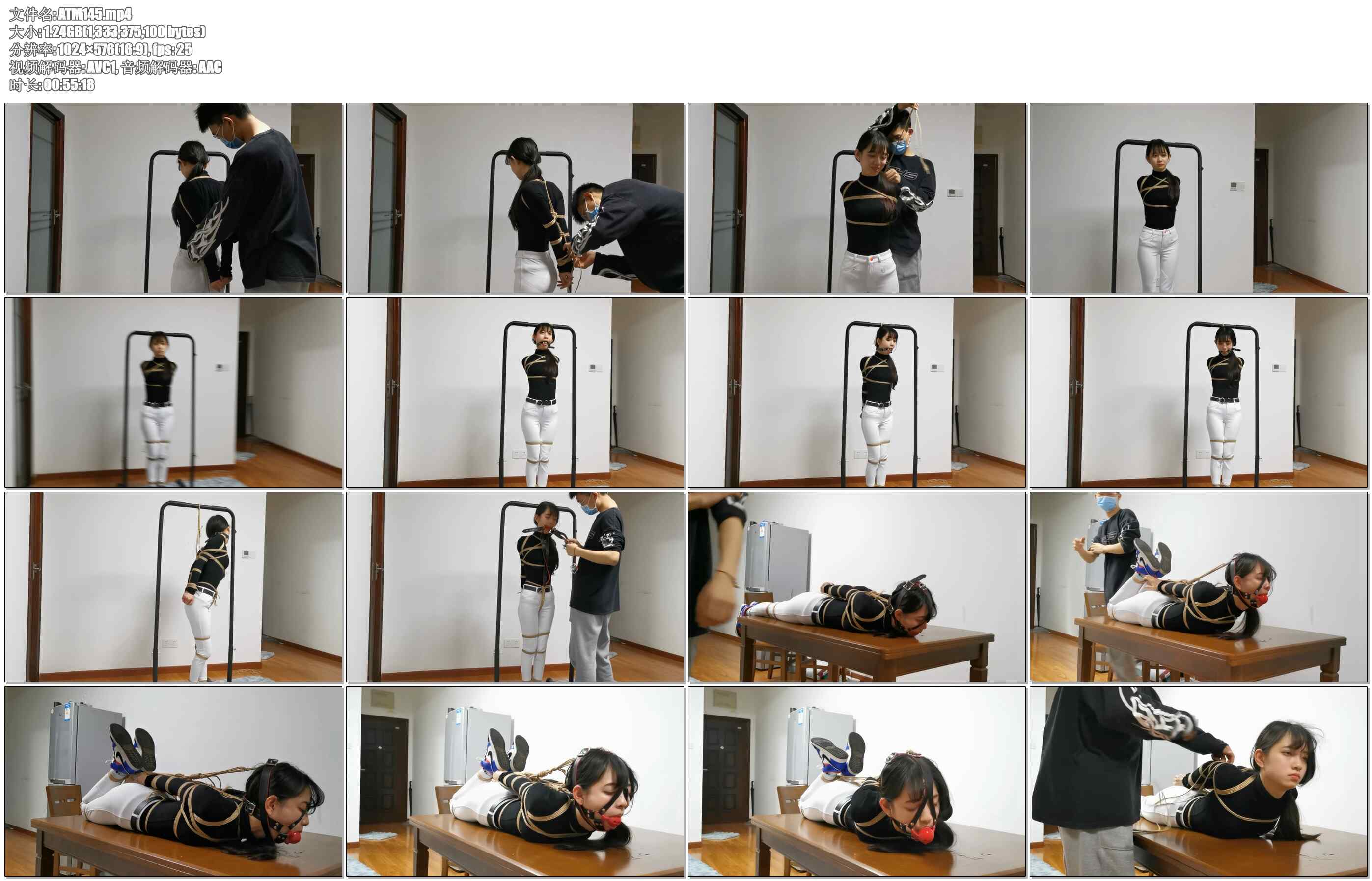 【奥特曼】珊珊的紧缚放置，马具口球+驷马牵引 