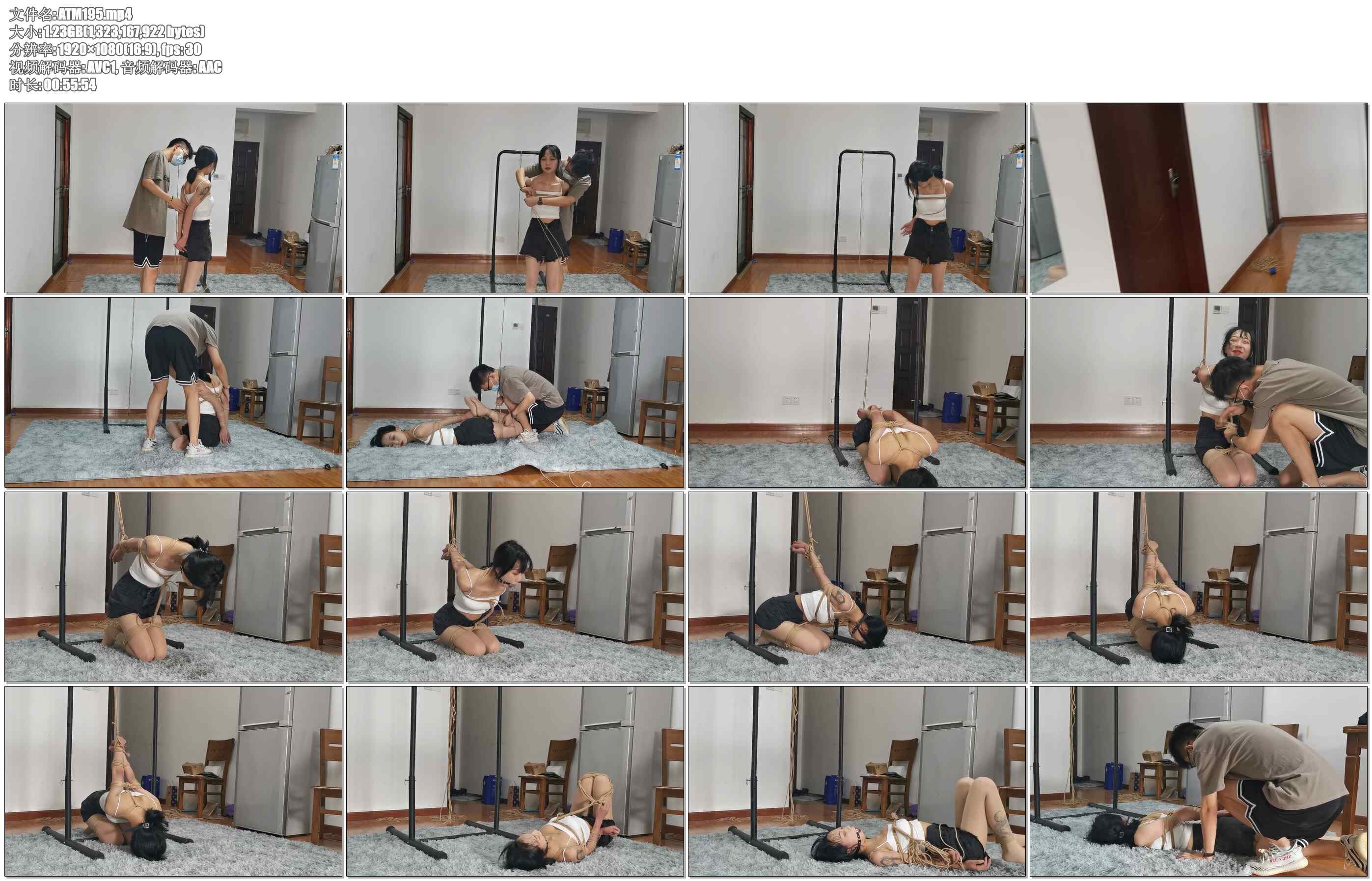 【奥特曼】身材面容完美的小宝妹直臂紧缚跪吊放置