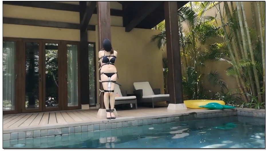 【白城出品】调教记录 泳池别墅紧缚调教