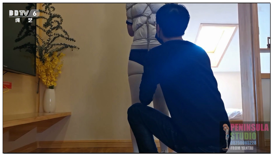 【半岛束艺】海语楼道电梯之旅，惊险刺激的户外绳艺