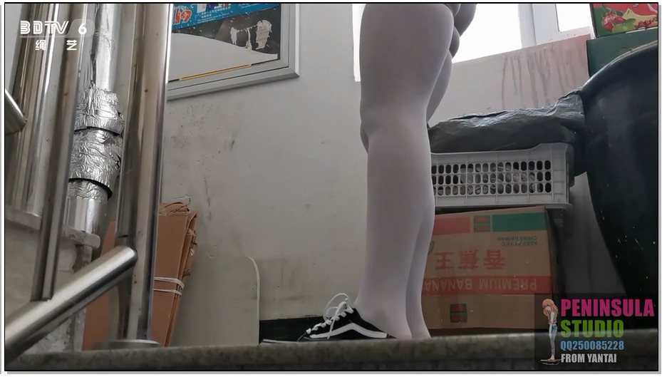 【半岛束艺】海语楼道电梯之旅，惊险刺激的户外绳艺