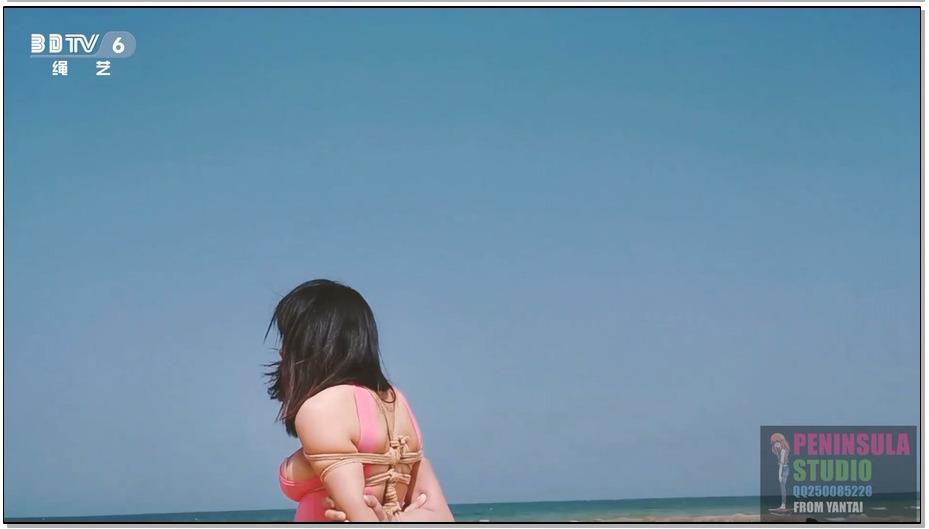【半岛束艺】虞瑾儿撩人舞裙股绳沙滩