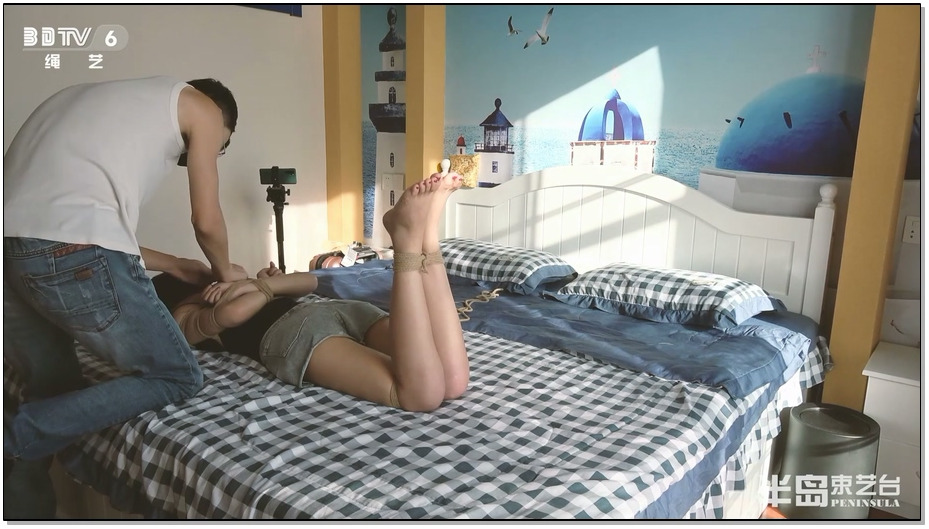 【半岛束艺】绳艺临时工：这个临时工有点美，身材比例极佳