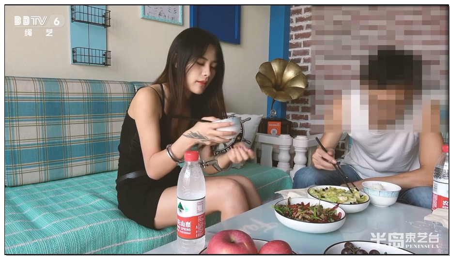 【半岛束艺】绳艺临时工：午饭时间也要镣铐齐全