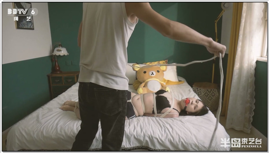 【半岛束艺】箱子里有什么：冷兮DWN风全紧缚堵嘴挣扎