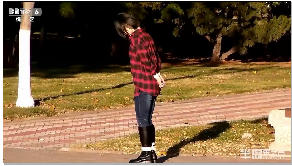 【半岛束艺】公园露天捆绑