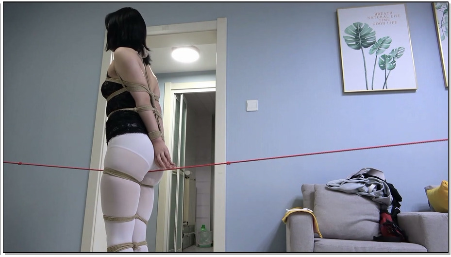【半岛束艺】king定拍白丝美女走绳 强制走绳玩弄 刺激失禁 走绳电击惩罚！