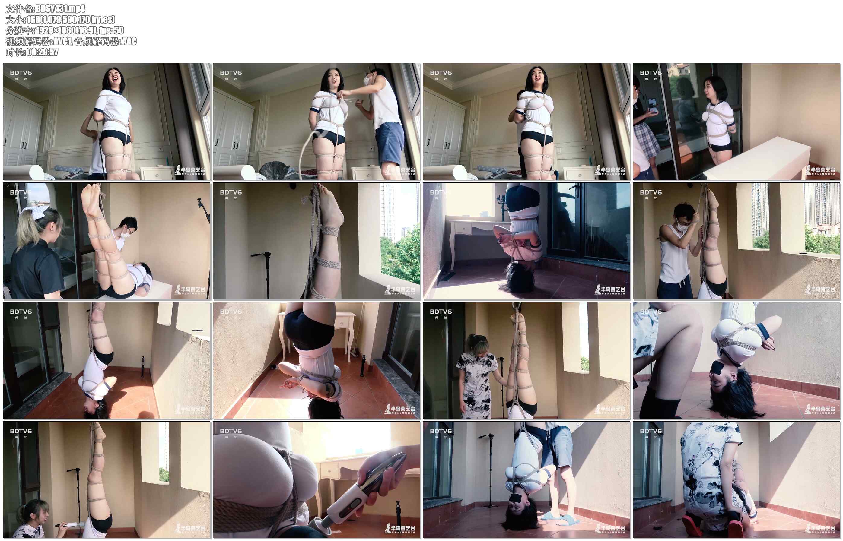 【半岛束艺】伊莱娜享受倒吊，小蛇乱入