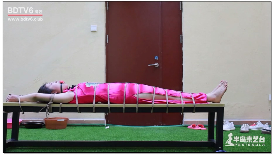 【半岛束艺】佐伊 惊艳旗袍木凳蛇缚，哭得邻居差点报警