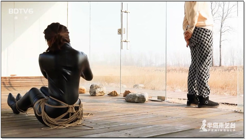 【半岛束艺】布玛公园橱窗放置，游人保安纷纷侧目