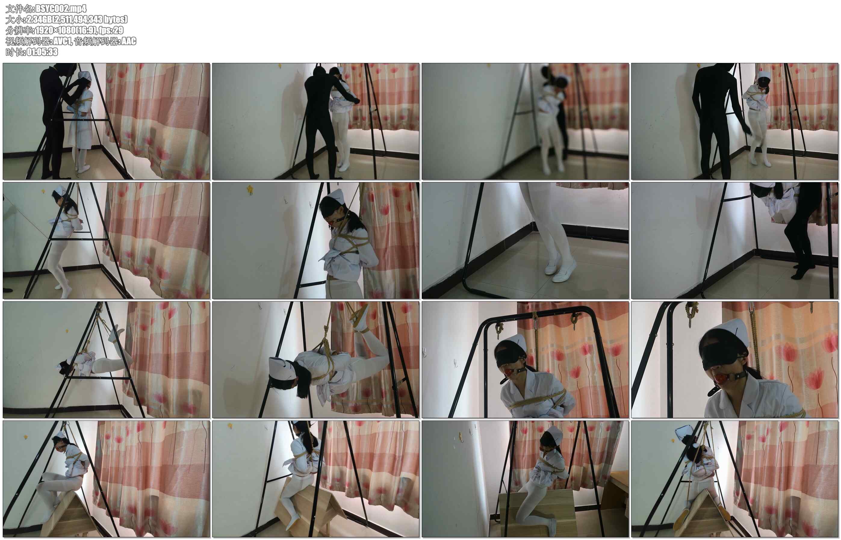 【护士被绑事件2】木马 驷马吊缚