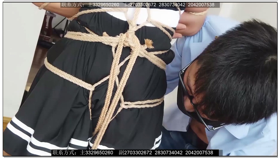 【clz原创】思思剧情之反恐剧，反M手高举绑，各种换鞋，龟甲缚