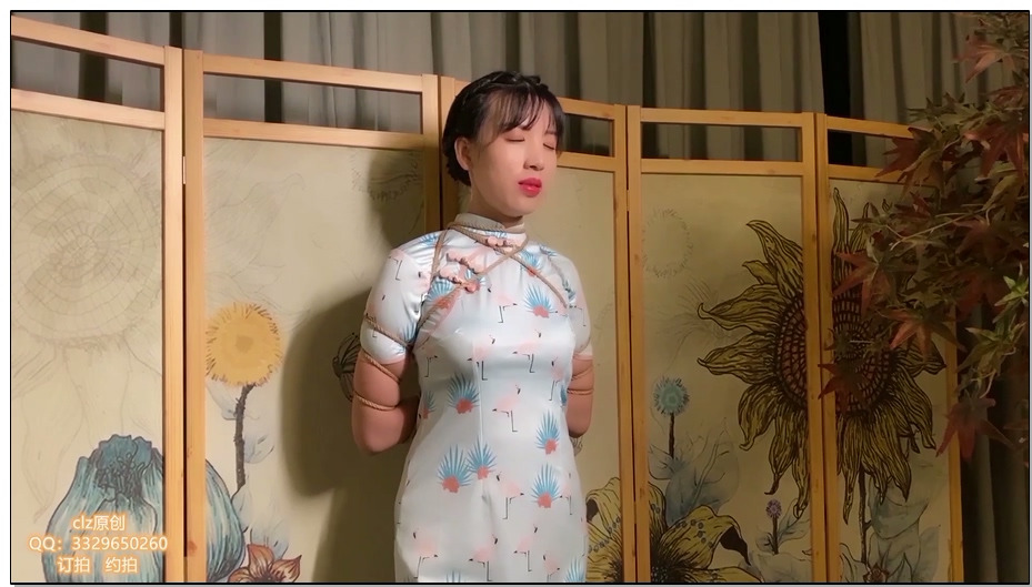 【CLZ原创】唯美风，灵粒旗袍紧缚五花驷马捆绑