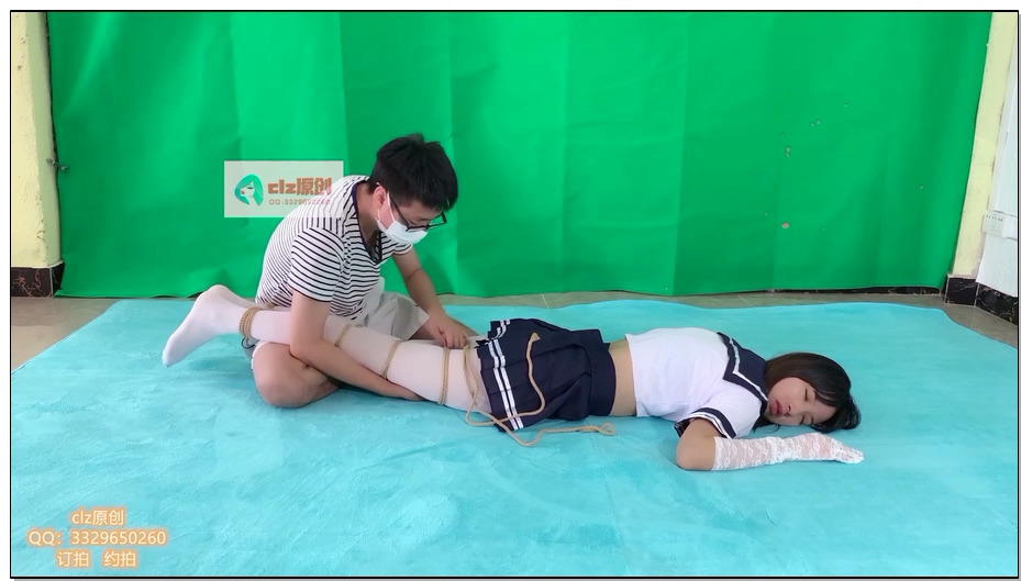 【clz原创】白丝日本学生服迷晕捆绑挣扎