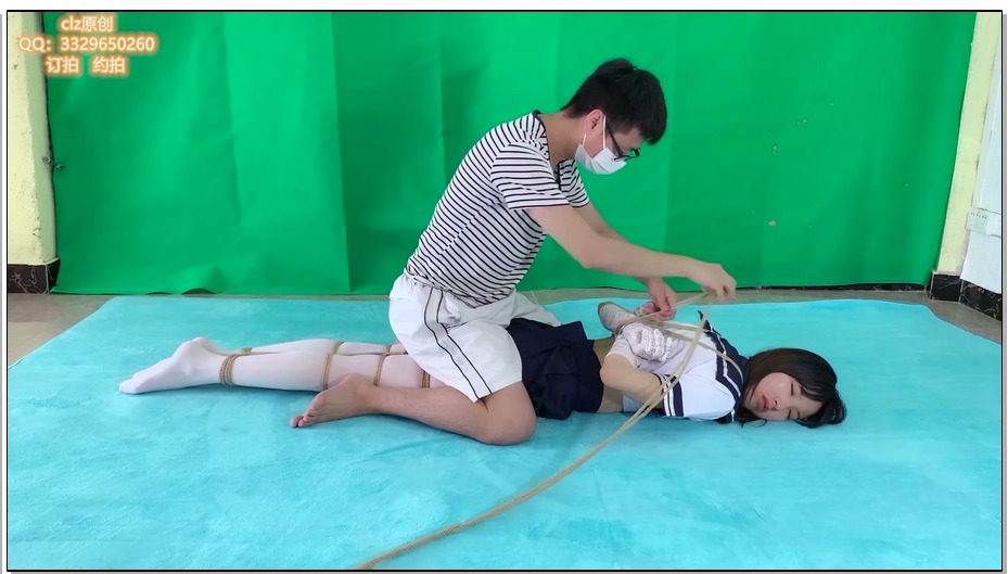 【clz原创】白丝日本学生服迷晕捆绑挣扎