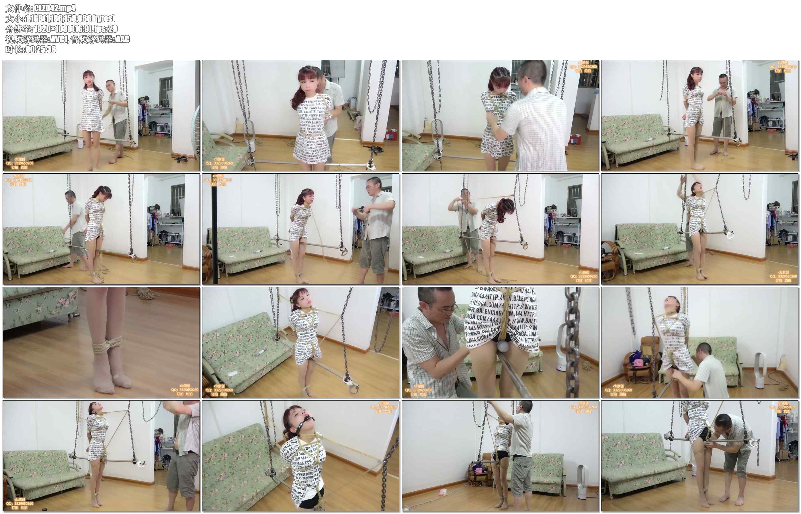 【clz原创】思思全身强制不能动强制gc，全身完全不能动，脚尖顶地的姿势