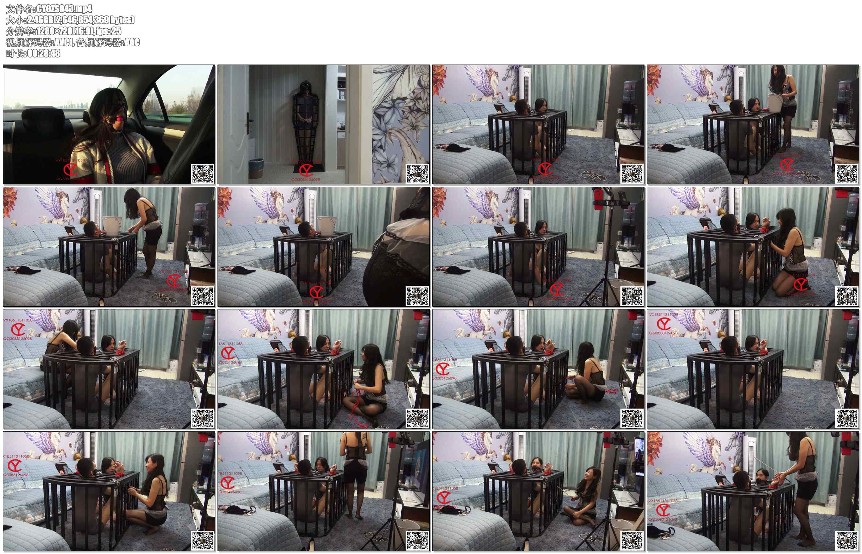 【禅狱工作室】西贡女10 禁地无期一(1) 笼中饲育