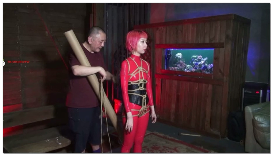 【禅狱工作室】胶衣捆绑悬吊