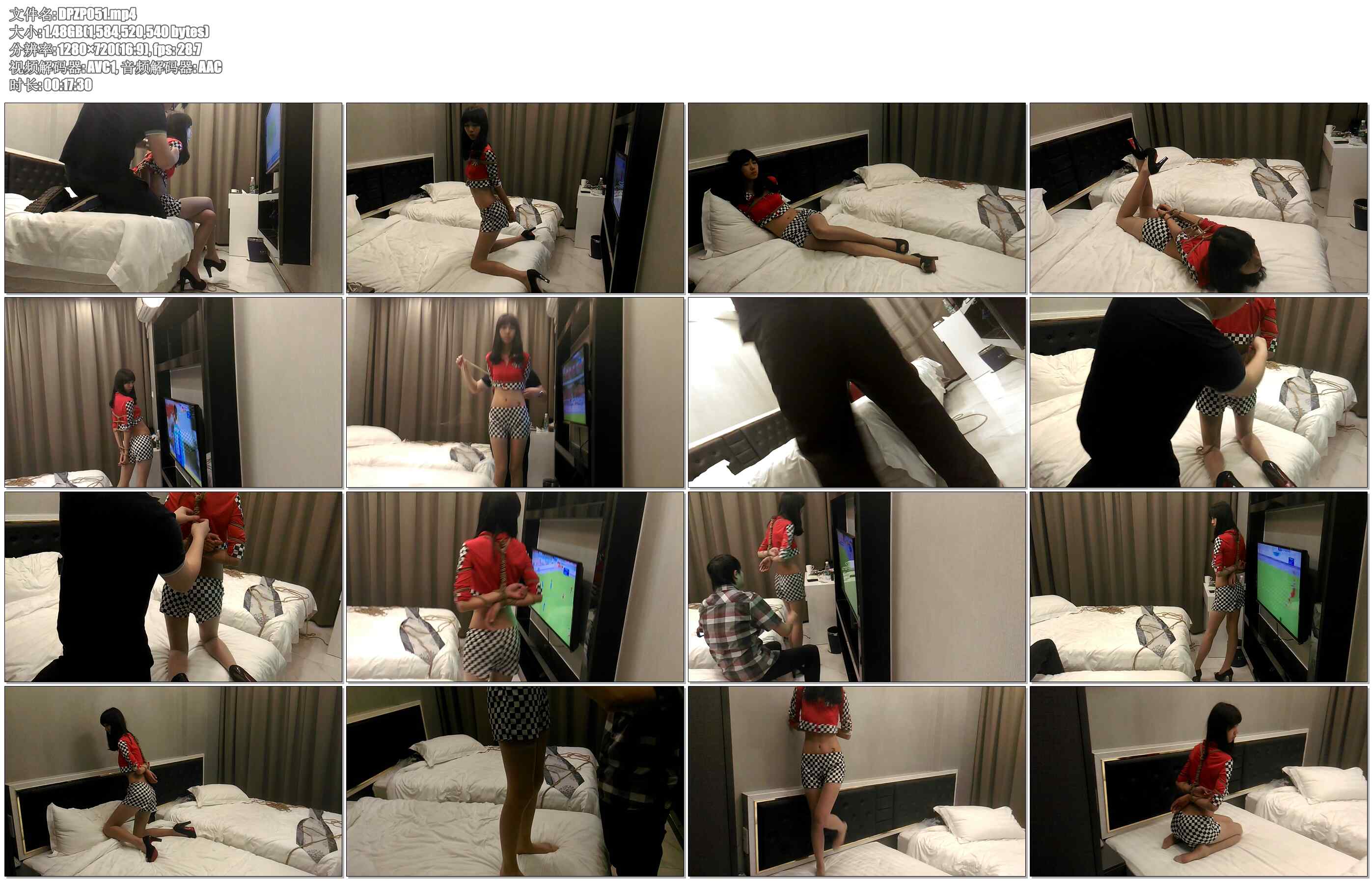 【阿木作品】澳门风云车展女模首绑,赛车女郎肉丝长腿模特尝试捆绑不羞涩