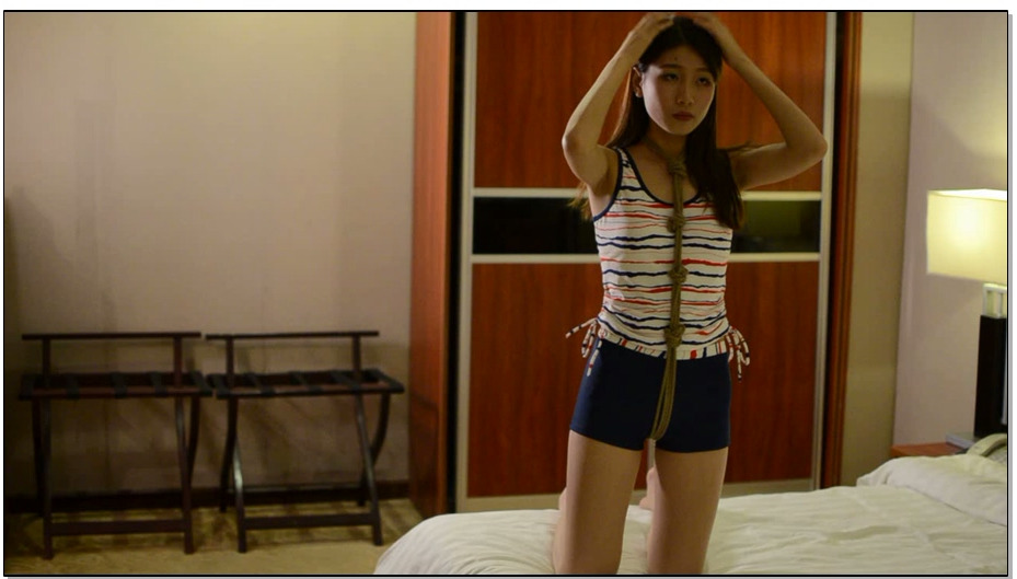 【阿木作品】超纯美少女 第一次带口球~~ 比基尼肉丝 龟甲紧缚 驷马堵嘴