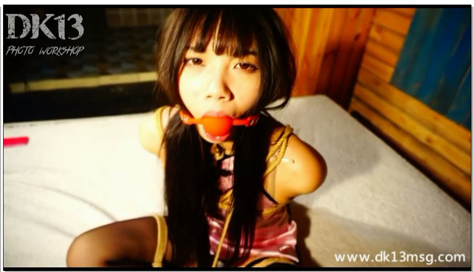 【DK-13】娃娃 粉色旗袍！黑丝海老！口球篇 