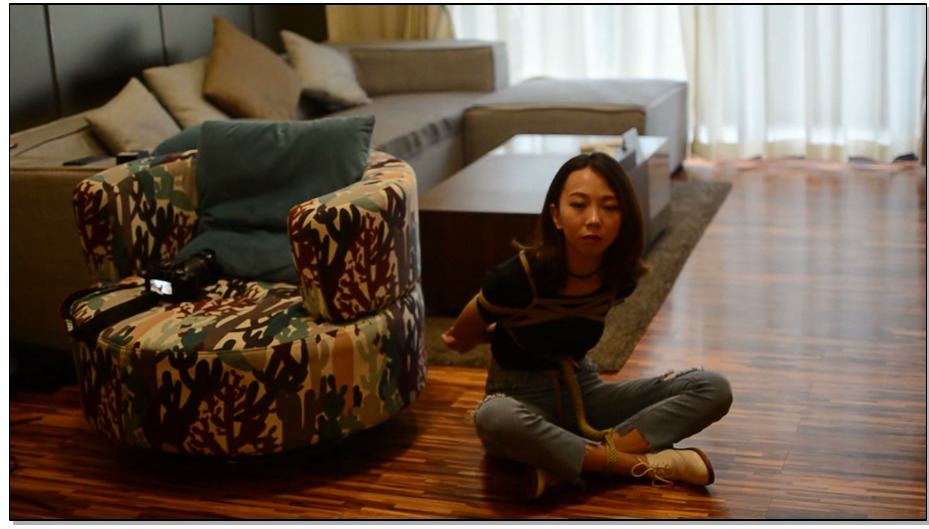 【阿木作品】樱桃小嘴口水直流!~模特的第一次尝试~ 甜美女神的捆绑 羞涩堵嘴