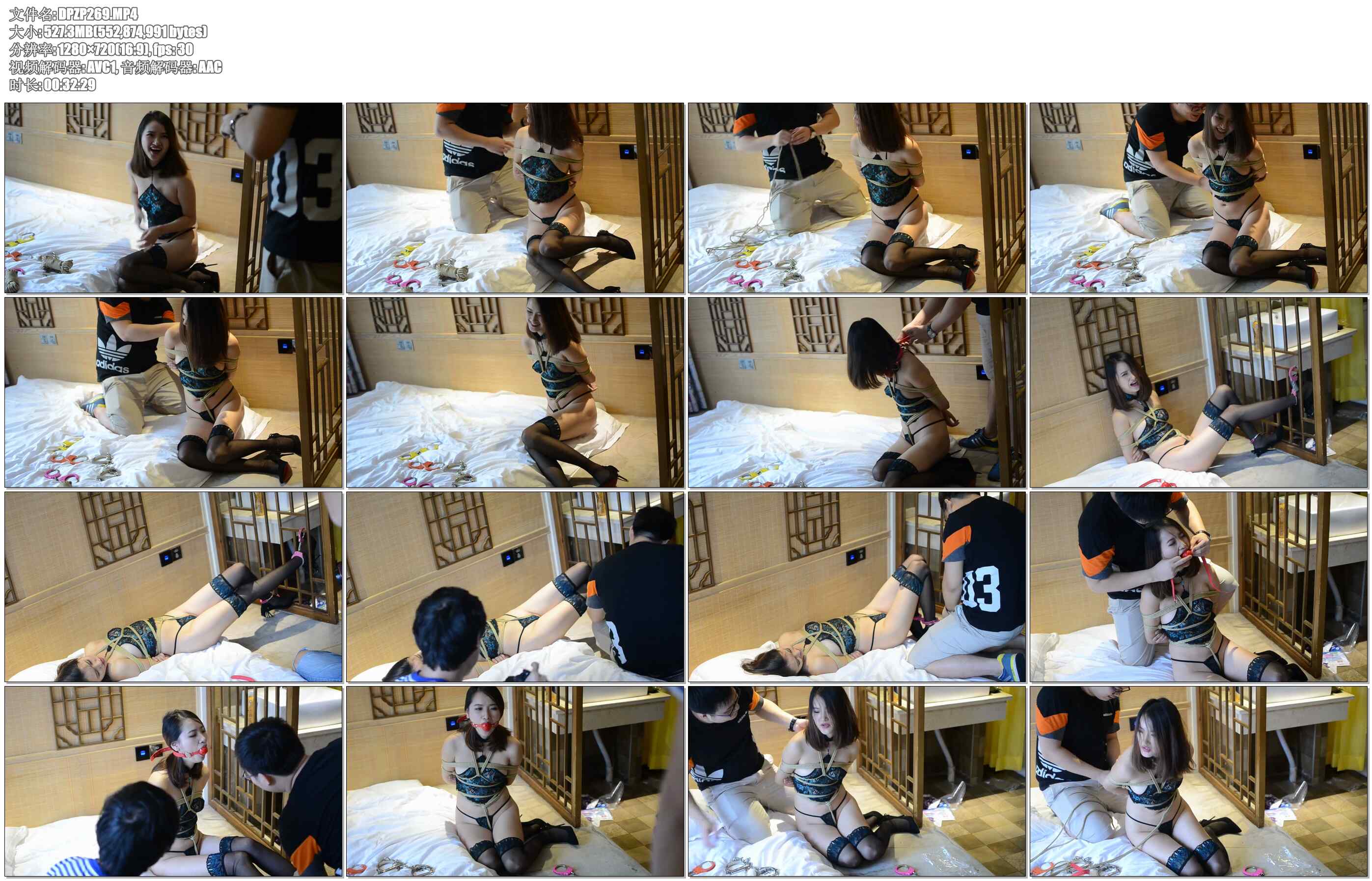 【阿木作品】强行戴上口球是什么感觉？哈哈~捆绑带错了特大口球怎么办？妹子内心ps宝…