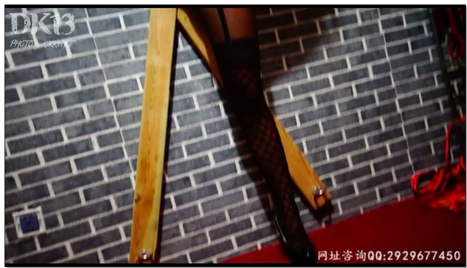 【DK-13】朴嘉熙 X镣铐折磨肆虐！口球+连体网袜+X镣铐的完美结合！