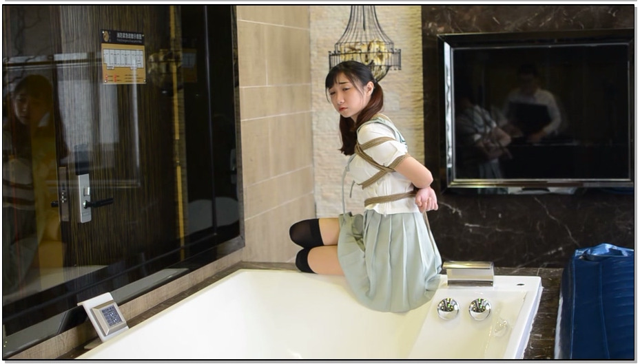 【阿木作品】项圈驯服！！ Jk少N的紧缚体验！~超萌日系美女~！捆绑堵嘴