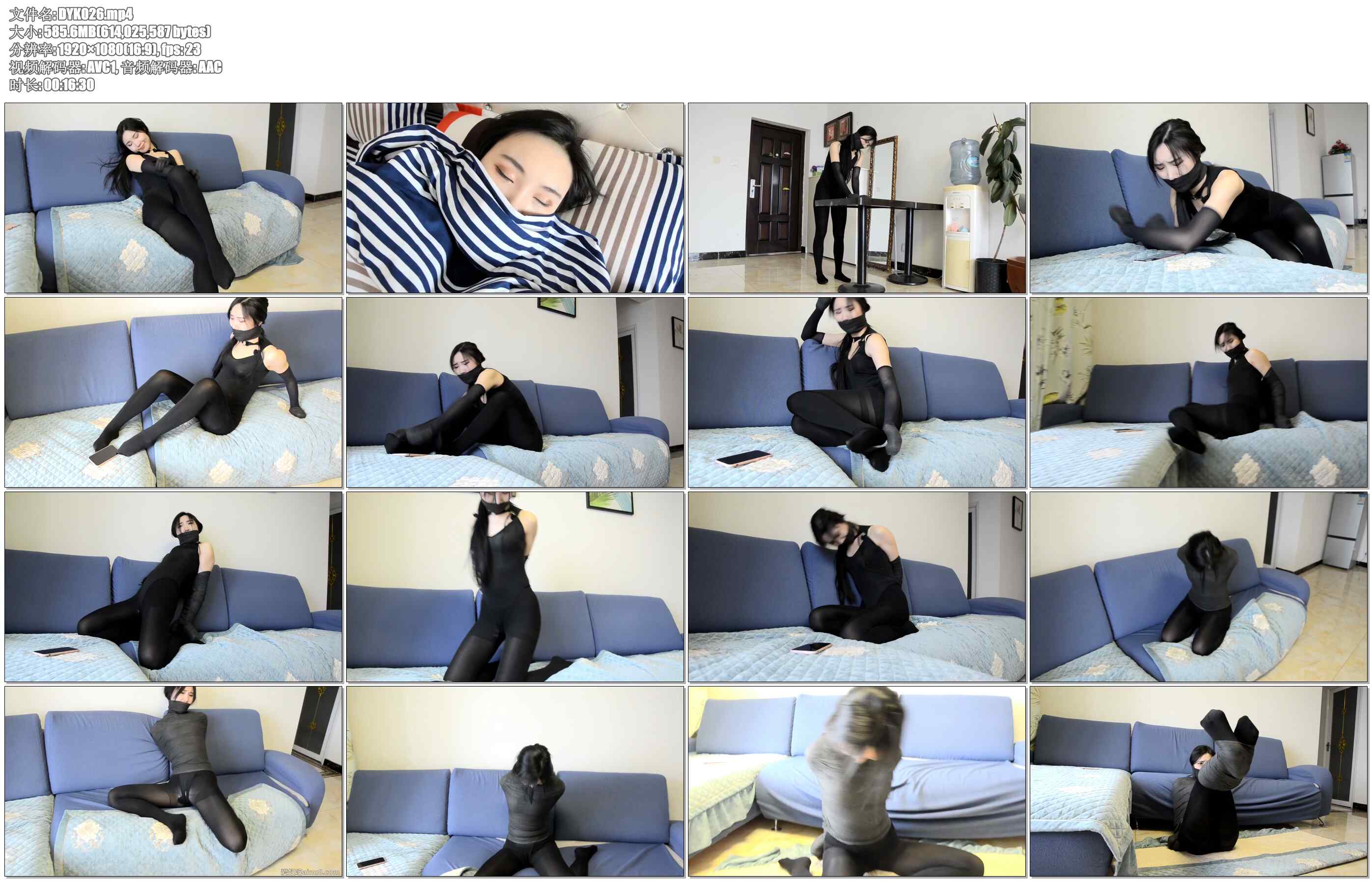 【得意客】king定拍 黑丝美人木乃伊01 性感情趣服黑丝美人 被诡异绷带缠绕成诱人木乃伊