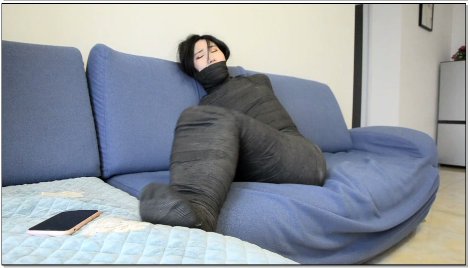 【得意客】king定拍 黑丝美人木乃伊02 黑丝美人全包捆绑 黑丝绷带木乃伊蠕动挣扎 永久…