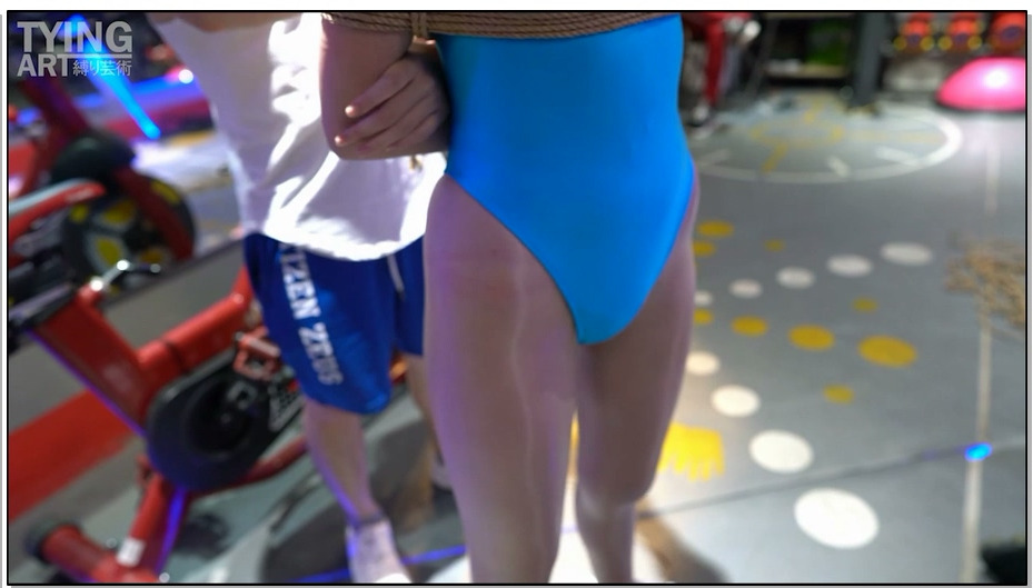 【缚リ芸术】紧缚健身房 第三集 舞蹈篇 连体泳衣肉丝紧缚跳舞