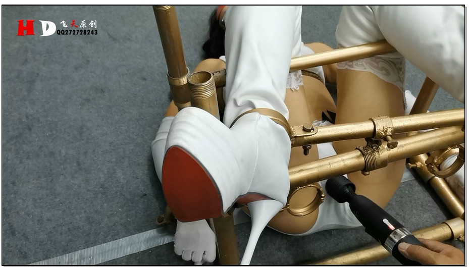 【飞天原创】女间谍落网记，奇异刑架固定，用振动+电击+马桶审讯法，最后全部招供