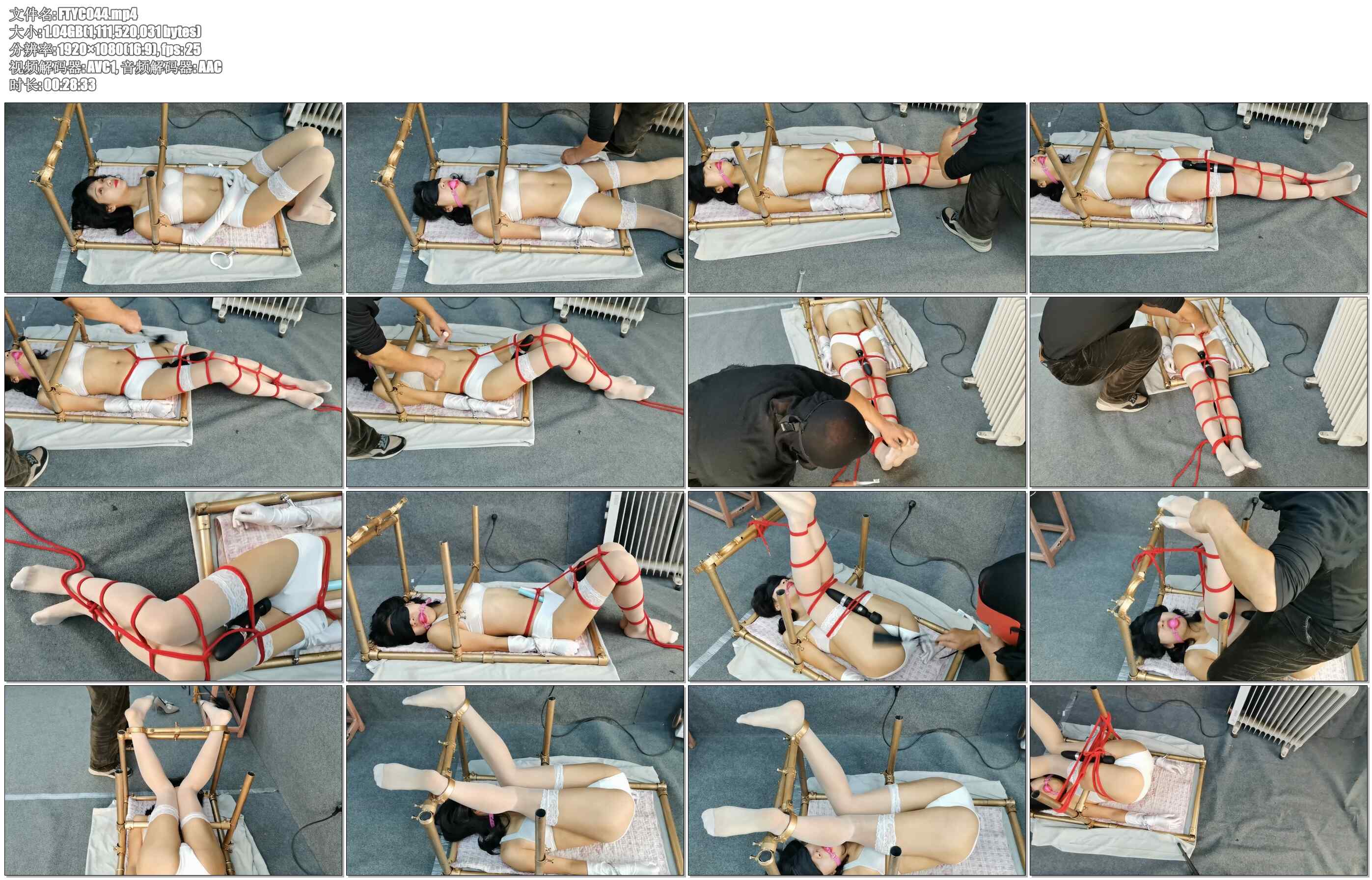 【飞天原创】白丝美腿、K9架紧固起来，TJ工具开始