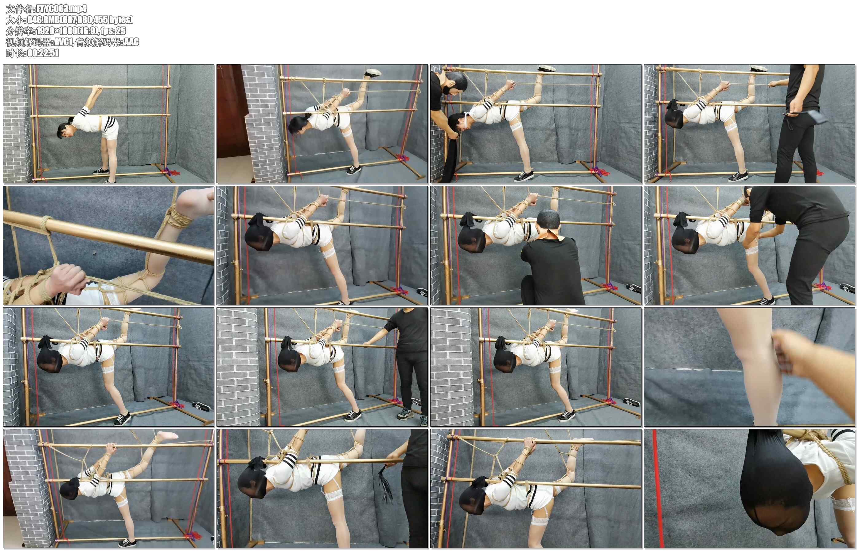 【飞天原创】刑架残酷紧固，好乖的母犬、只能无奈地接受任意TJ、老规距，不见水决不松绑