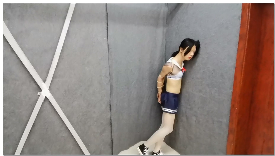 【飞天原创】学生骚奴绳缚直臂K9架直臂终极