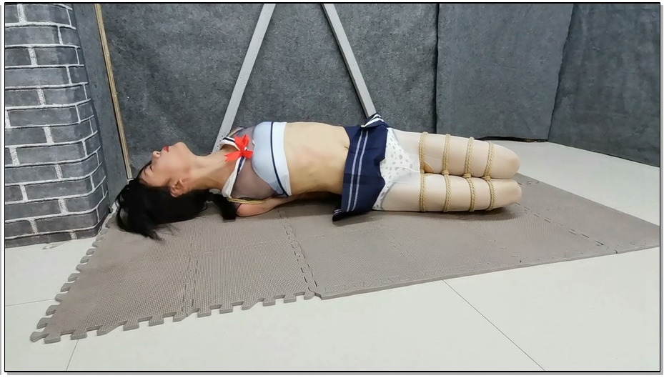 【飞天原创】学生骚奴绳缚直臂K9架直臂终极