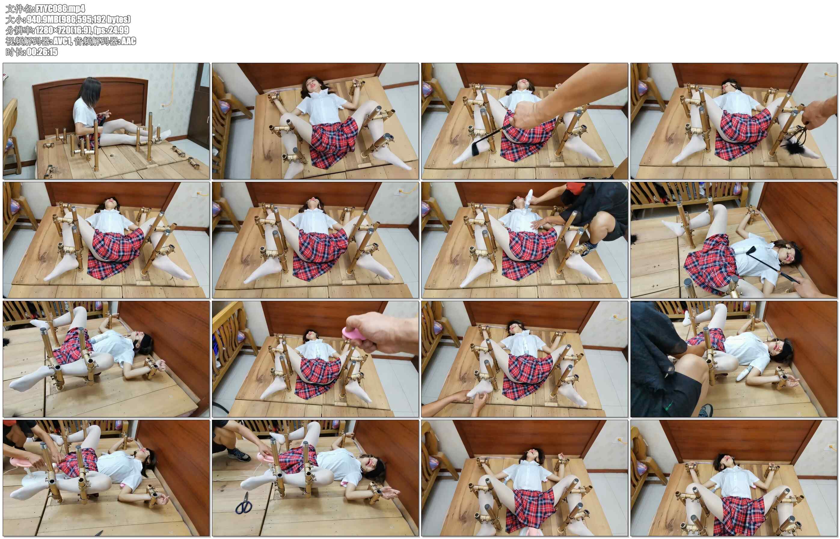 【飞天原创】欧式风新道具、新玩法，云儿被紧固在床板上，对准位置猛烈开火，止不住进… 