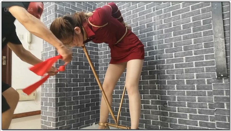 【飞天原创】鹿野 T型架体验 卡住脖子和脚 艰难的挪动